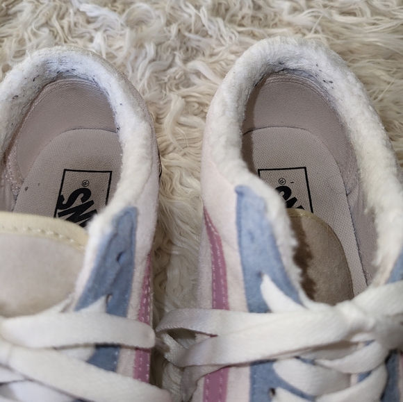 Vans Old Skool Stackform Pig Suede Sherpa Lined Platform Women's Size 8 - Picture 7 of 9